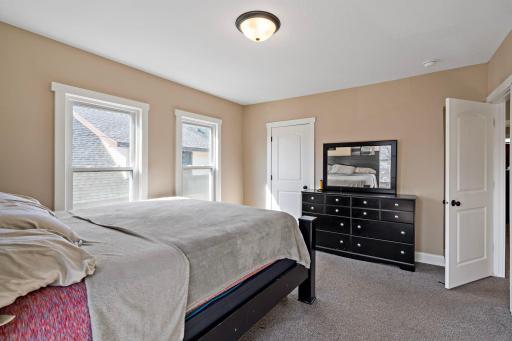 The primary bedroom includes the added convenience of a step-in closet for all your needs.