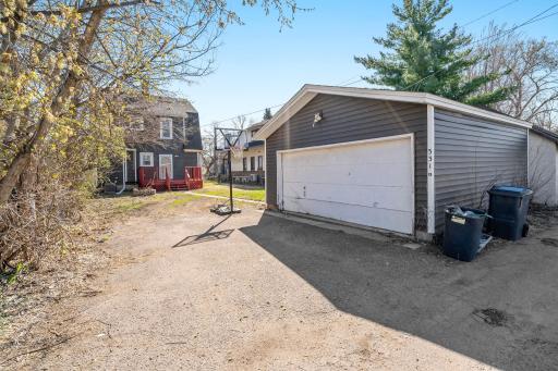 2-car garage with alley access