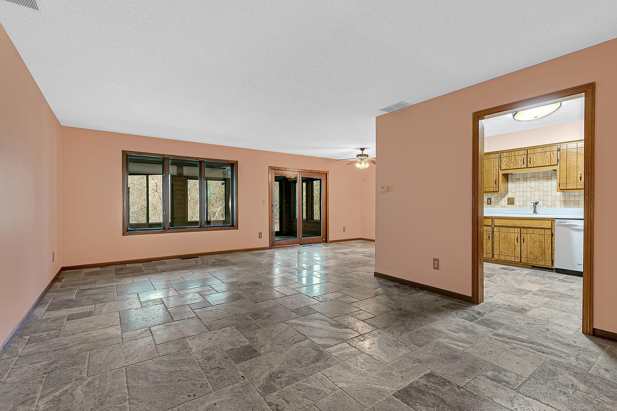 Walk into spacious livingroom