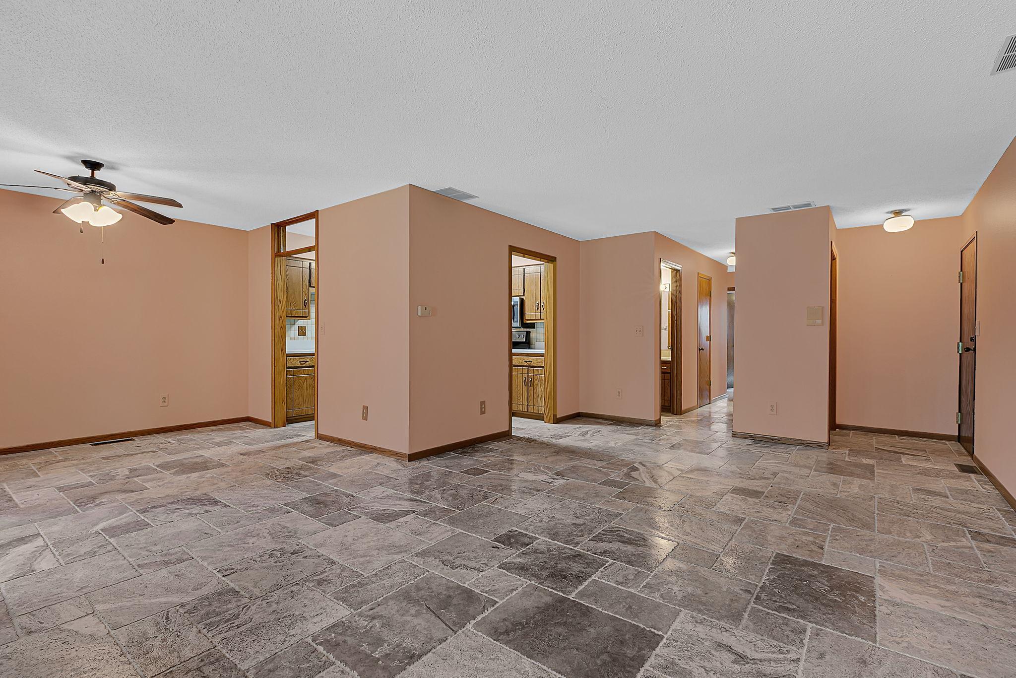 Looking into hallway