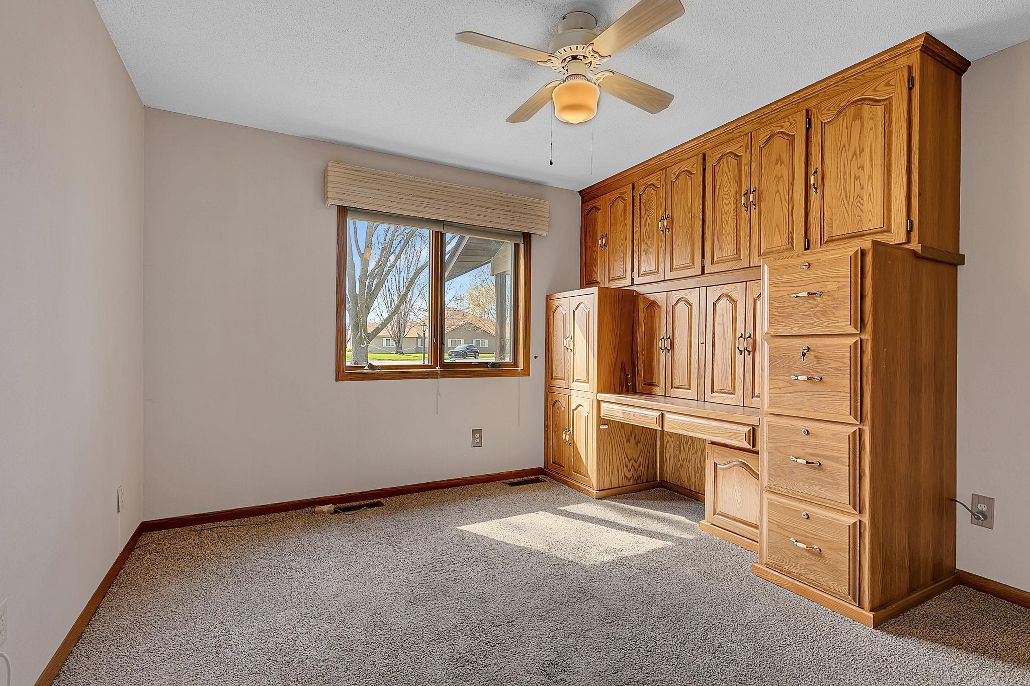 2nd bedroom with built ins