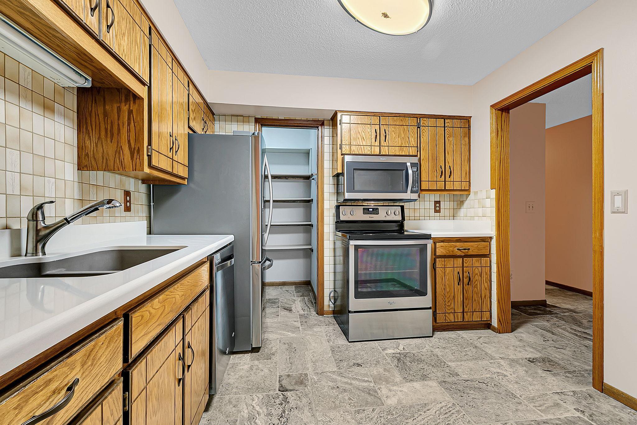 New kitchen counter large pantry