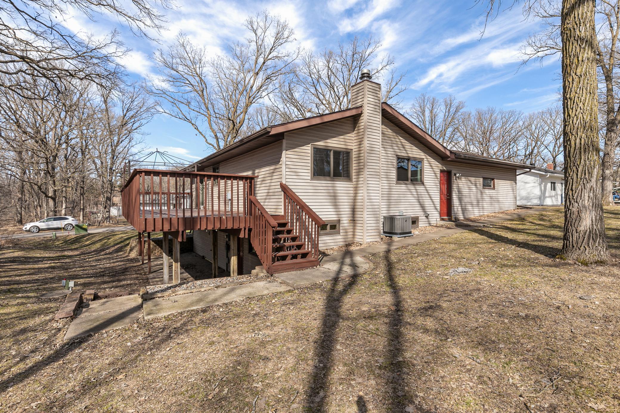 step off Deck to the backyard