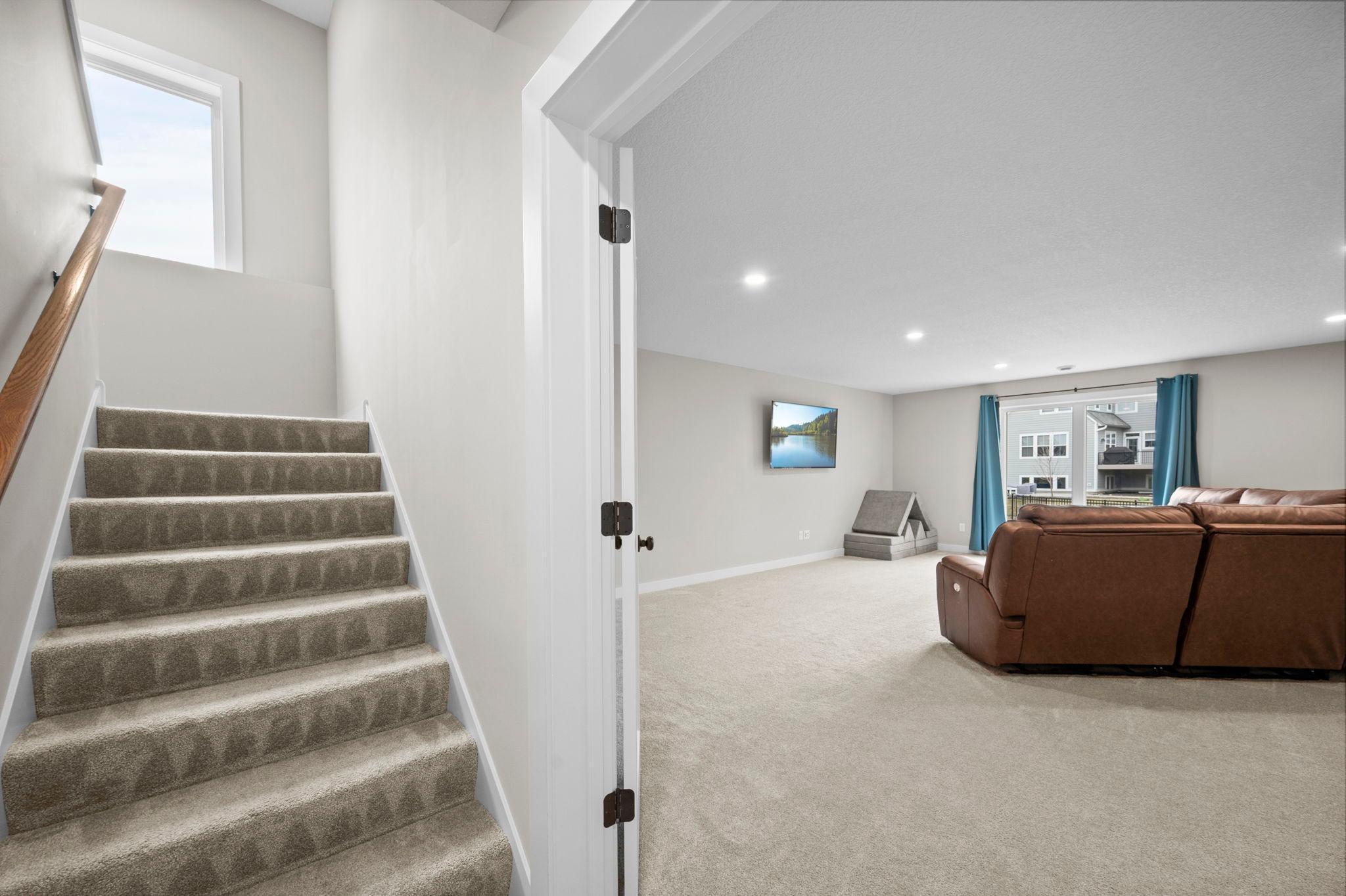 Lower level expands your living and entertaining space!