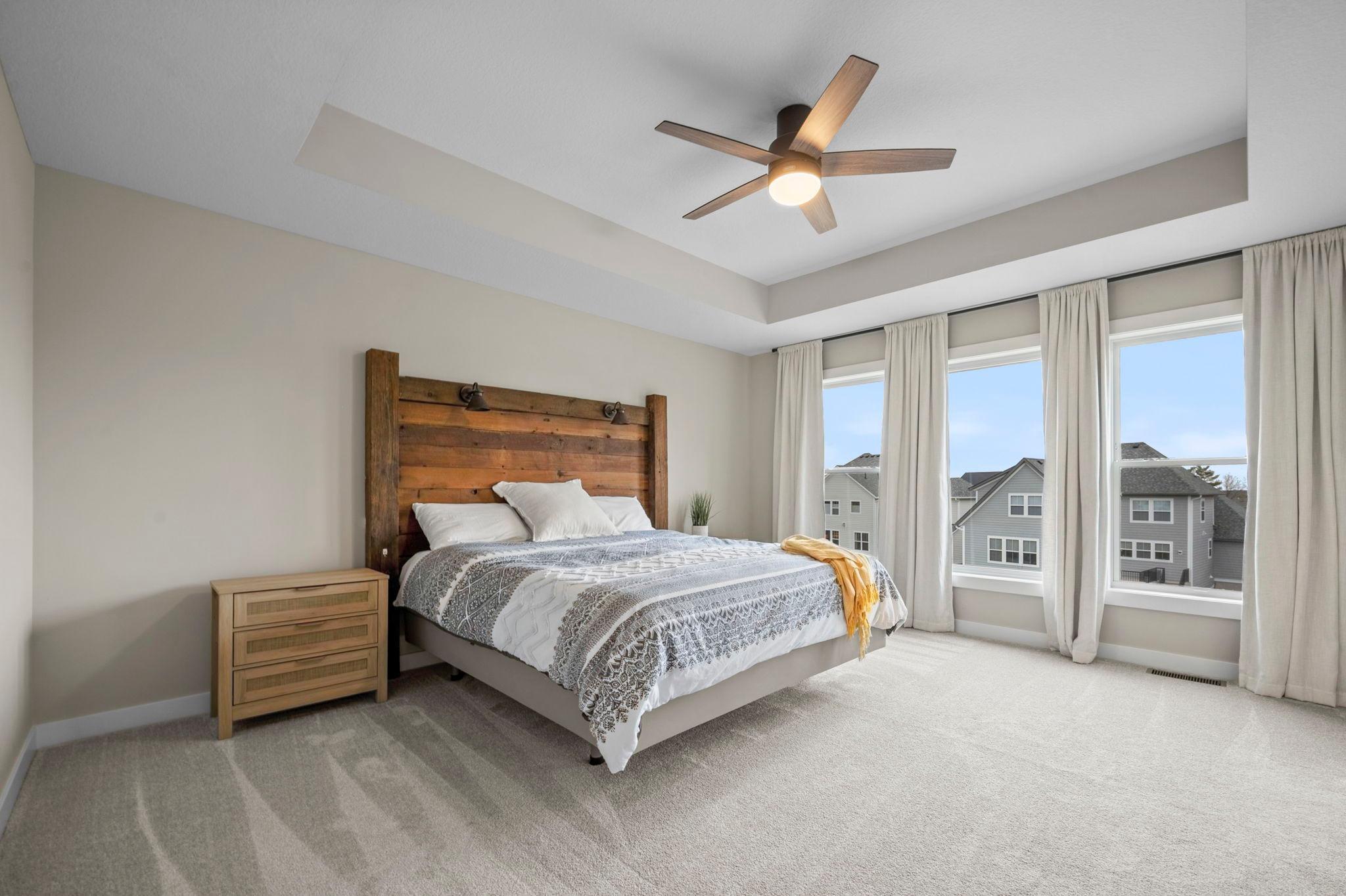 Primary bedroom is a true retreat!