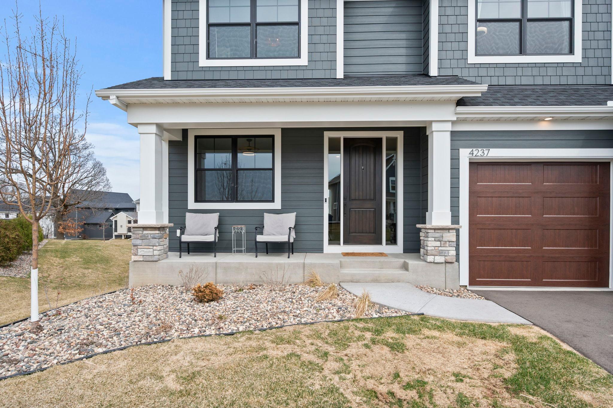 Covered front porch.