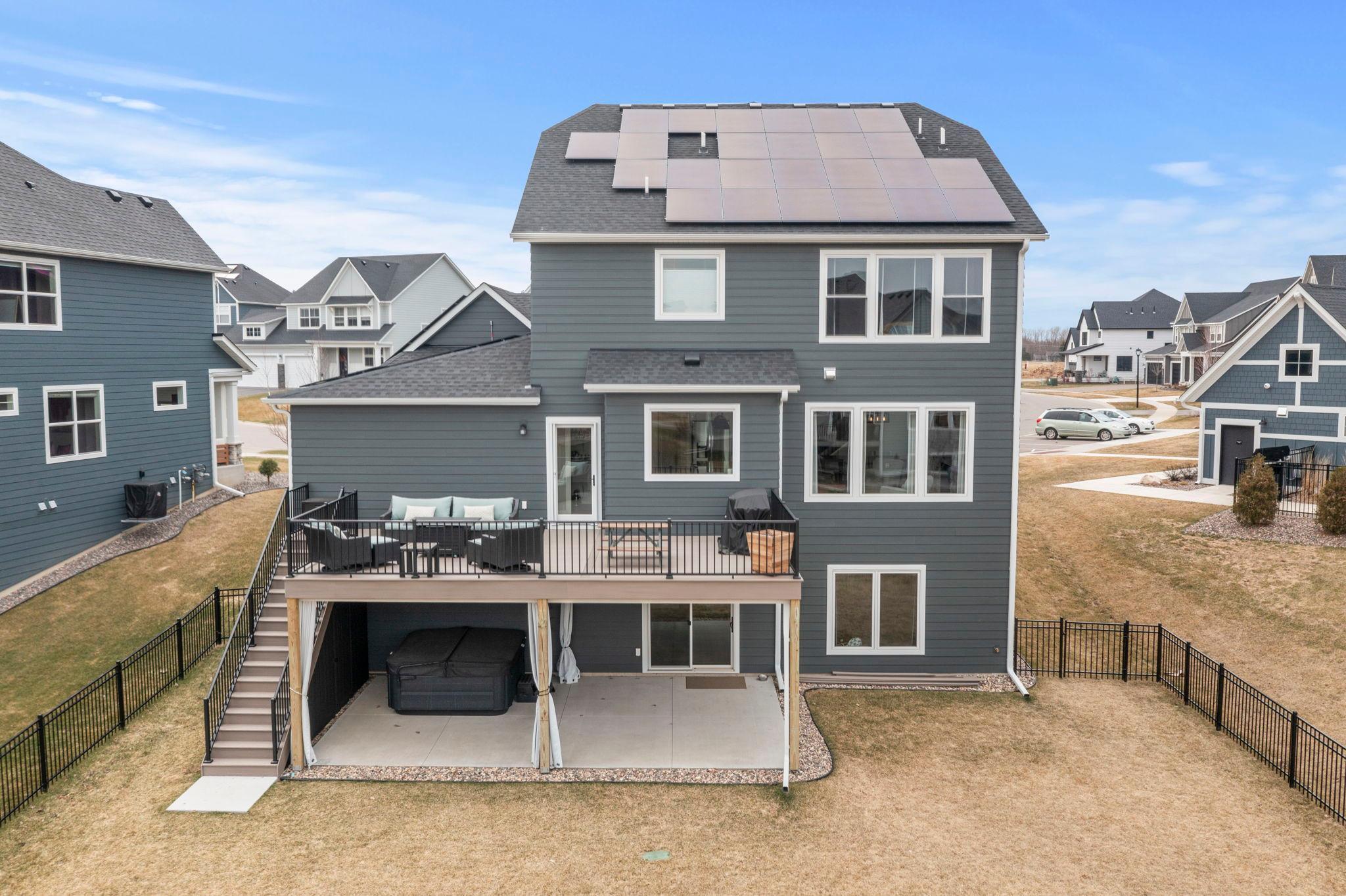 46 Solar Panels can wipe out the monthly electric bill.