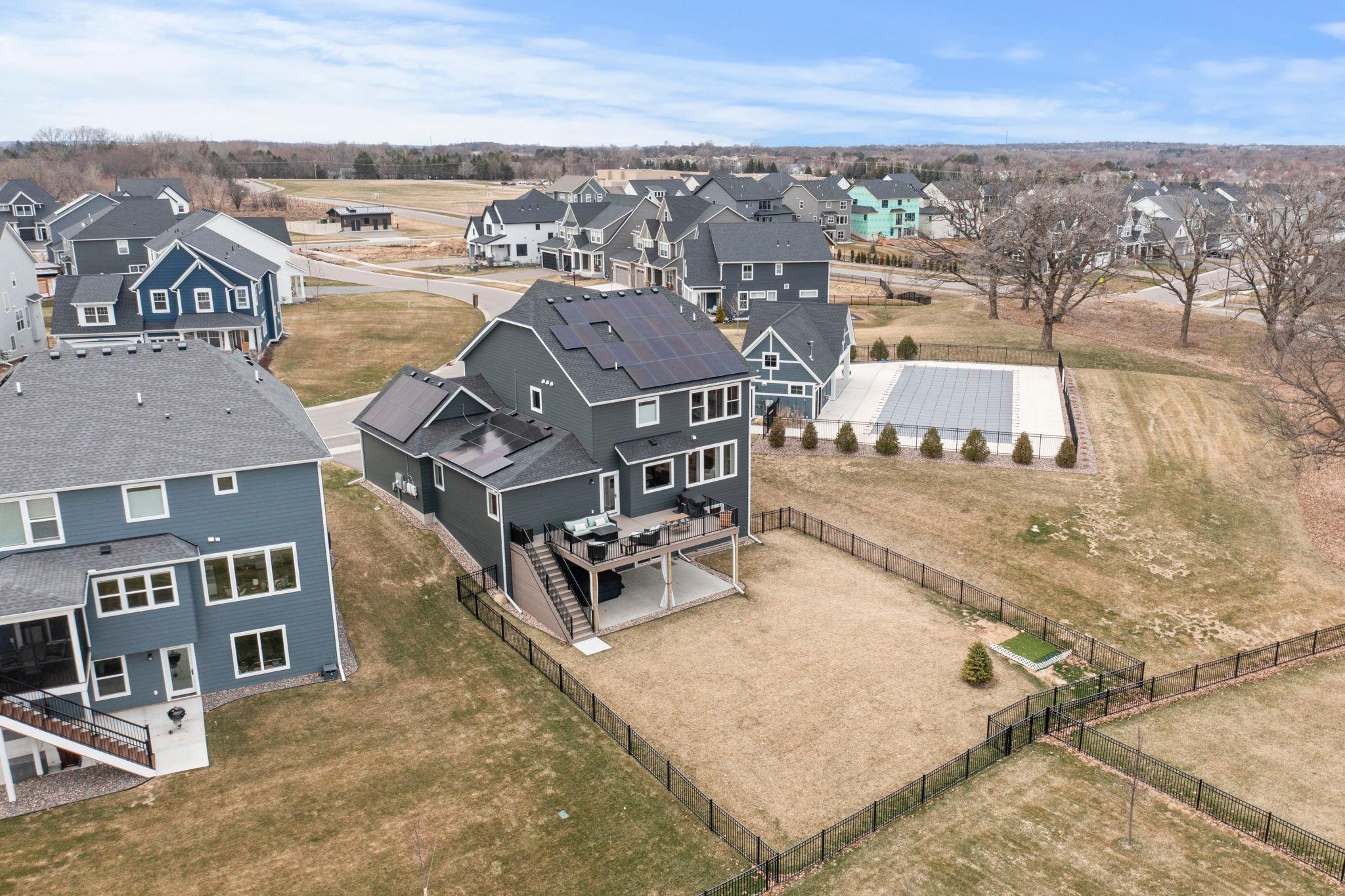 Full fenced back yard expands your entertaining space!