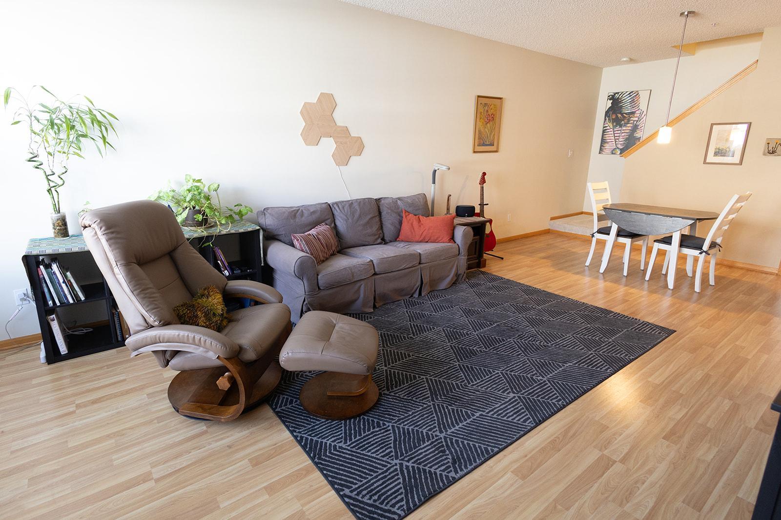 Spacious living area.