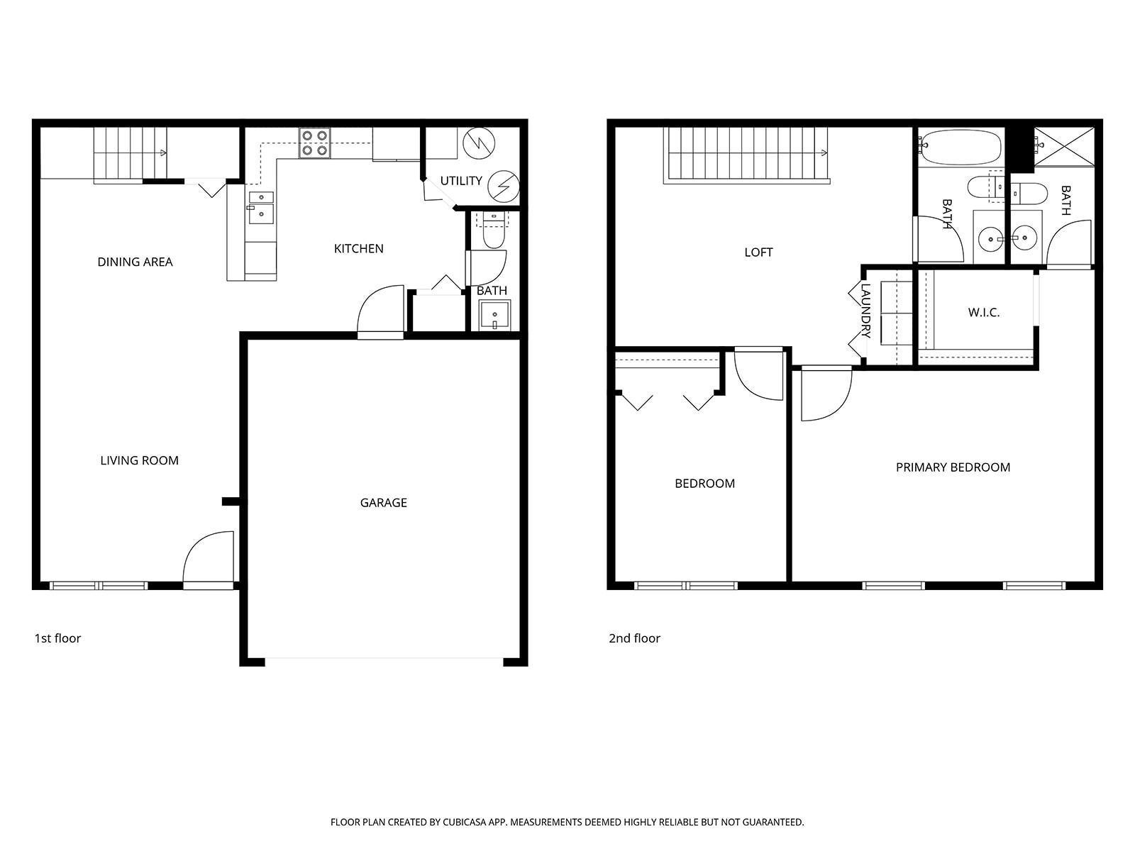 Complete unit floor plan.