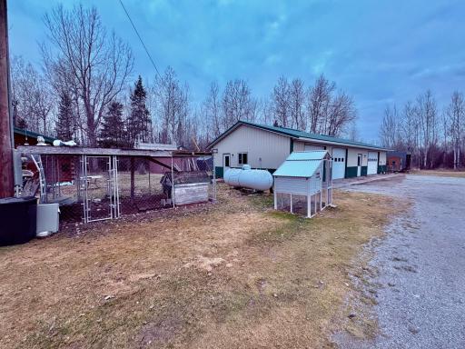 Dog kennel & chicken shack (not positive the chicken shack stays)