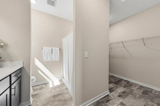 Primary Bathroom / Walk In Closet.