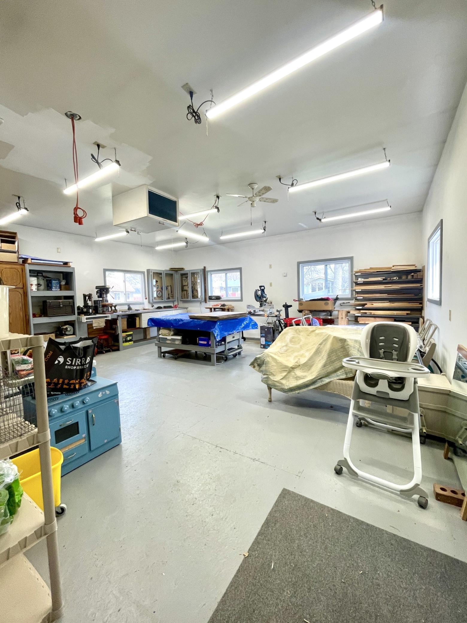 24x22 heated workshop attached