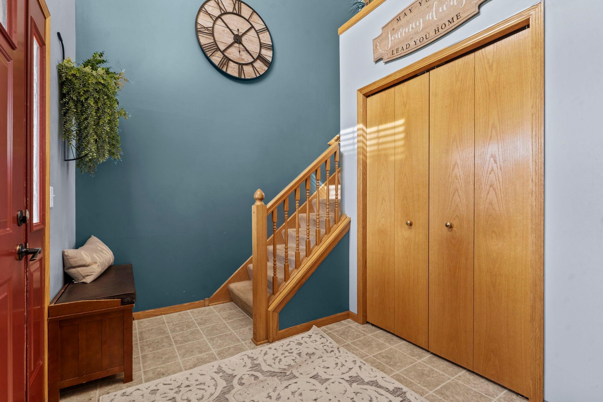 Large closet in foyer