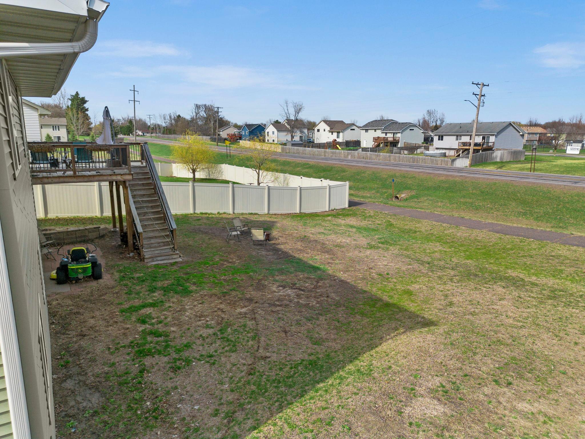 Walking trail behind back yard!