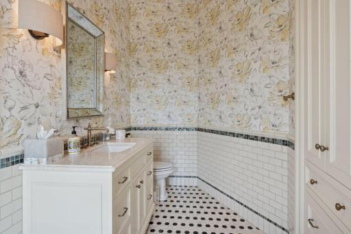 This en-suite bathroom transforms the upper-level bedroom into a luxurious haven, providing everything needed for a tranquil and indulgent experience.