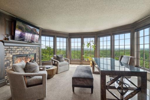With thoughtful details and luxurious finishes, this upper-level office space embodies both productivity and comfort, making it an ideal retreat.