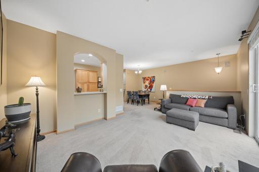 Entertain or relax in this comfortable family room space