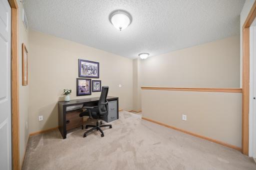 The loft space could be perfect for a home office, excersise area or reading room