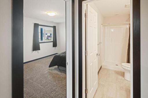 Basement Bedroom (5th Bedroom) and Bathroom