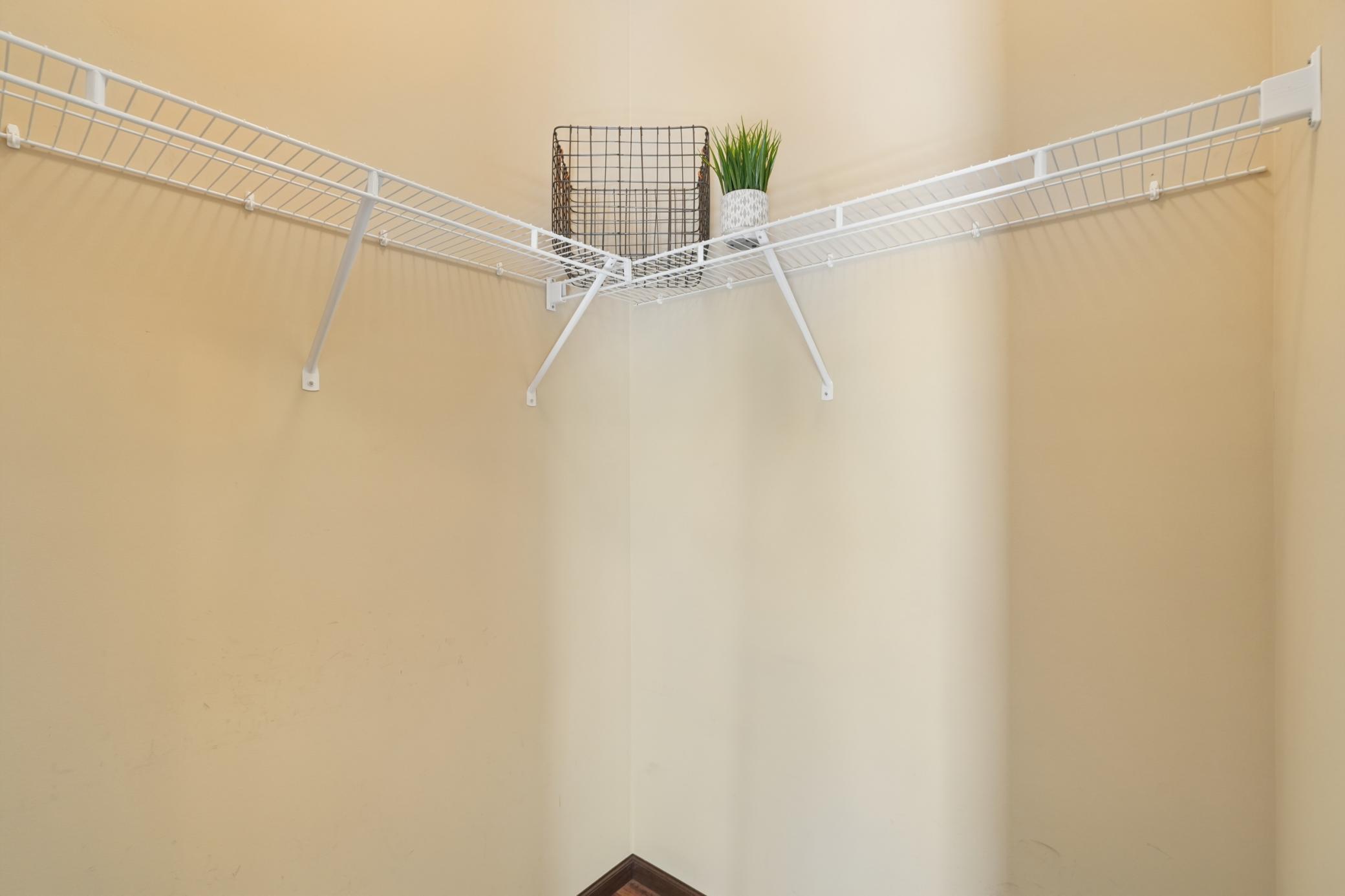 Large front entryway walk-in closet