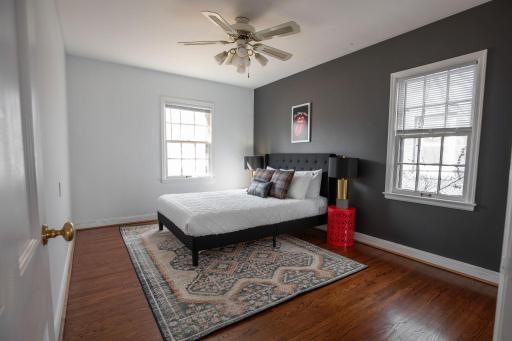 Main level spacious bedroom with lake views