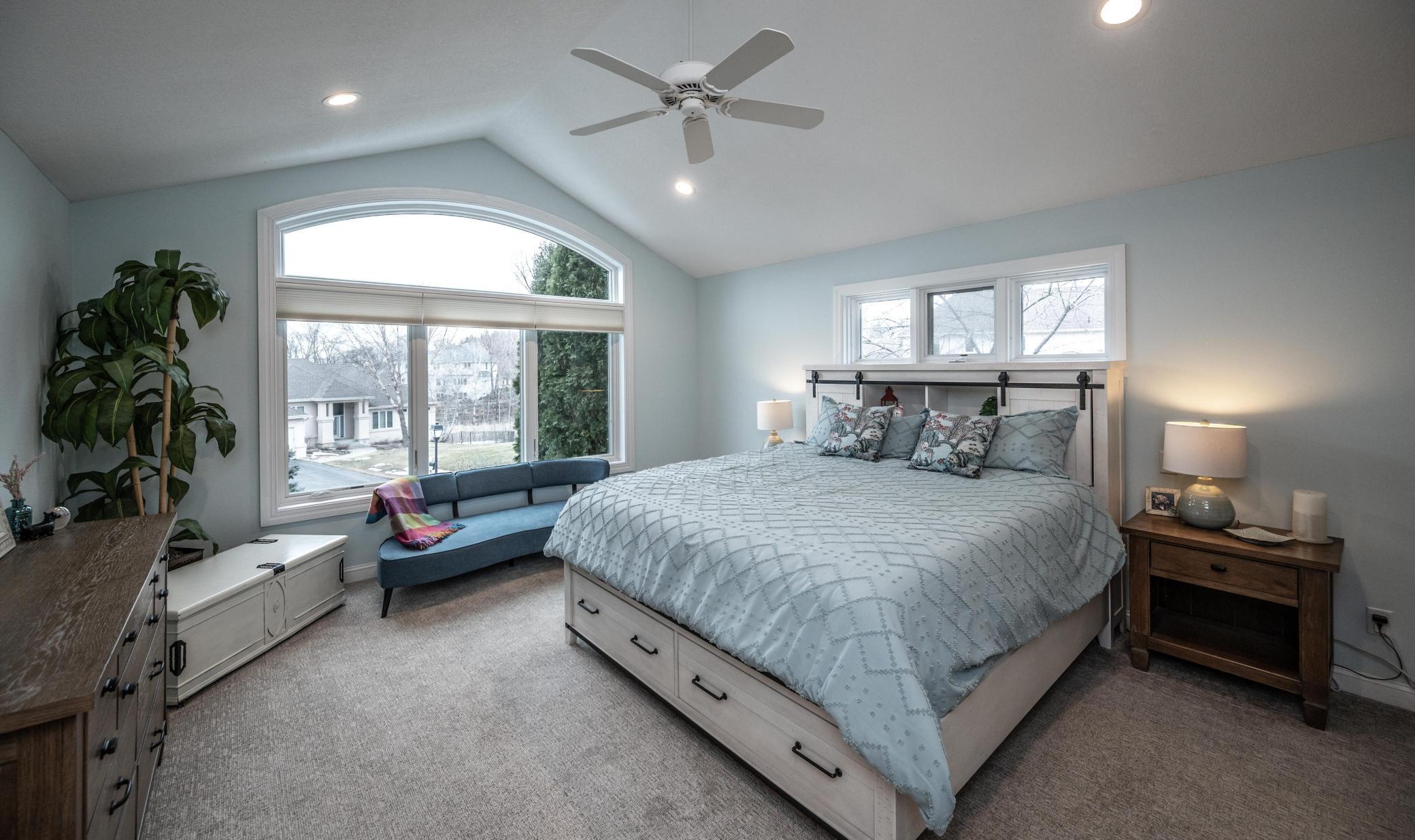 Newer Anderson front window allows for so much natural light to shine through. Brand new blinds for privacy.