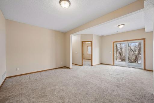 Another lower level view showing third bedroom.