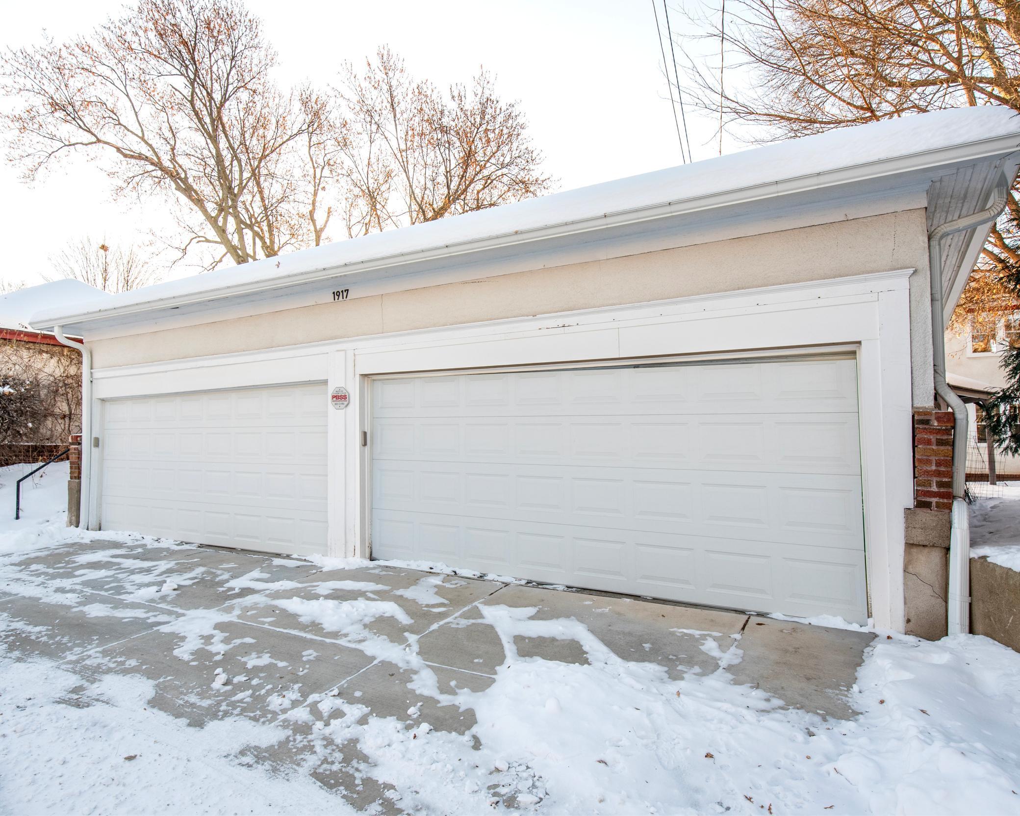 Two car dedicated garage