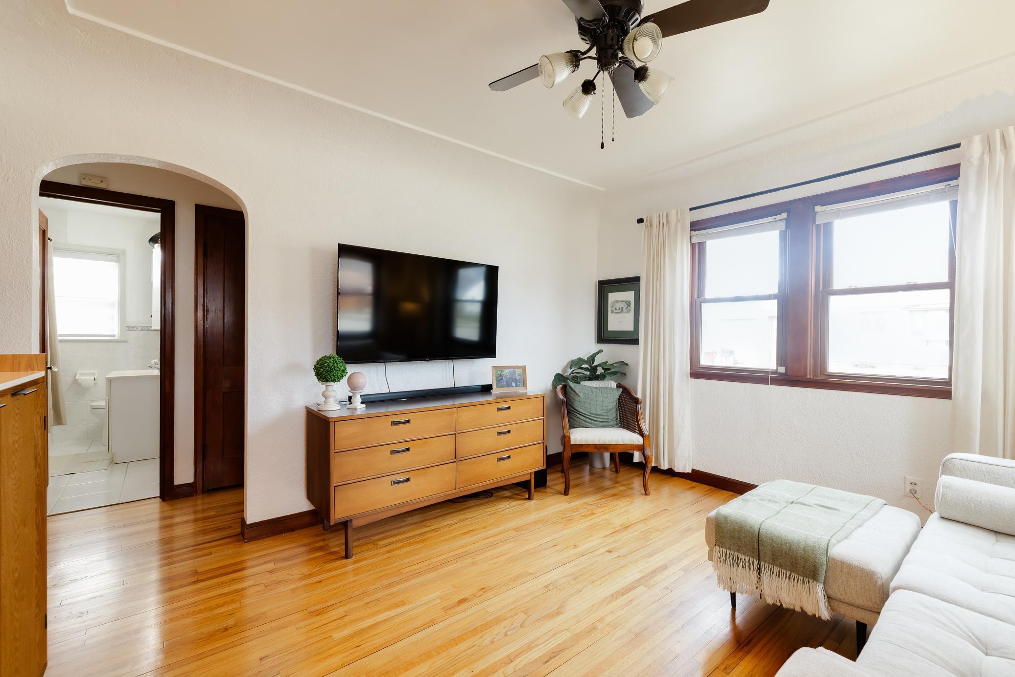 Living Room with Beautiful Hardwood Floors