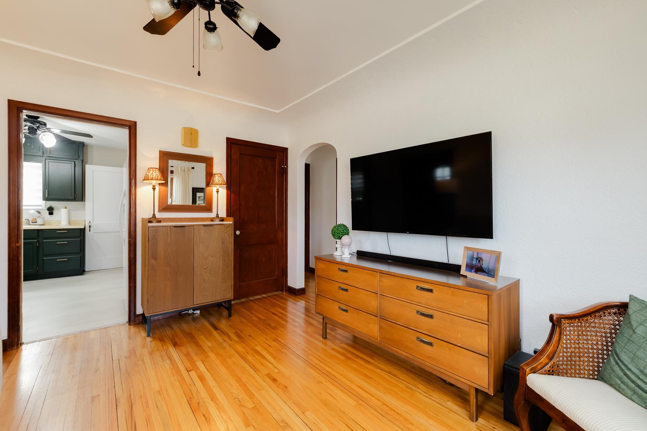 Living Room with Beautiful Hardwood Floors