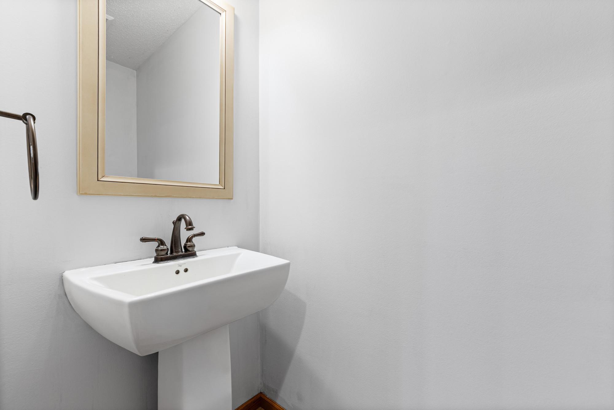 main level powder room