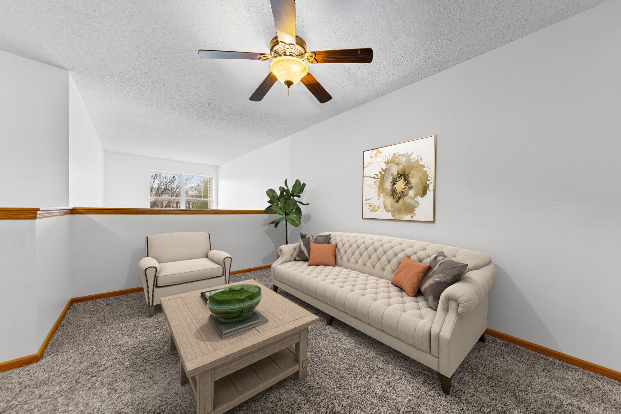 virtually staged flex space