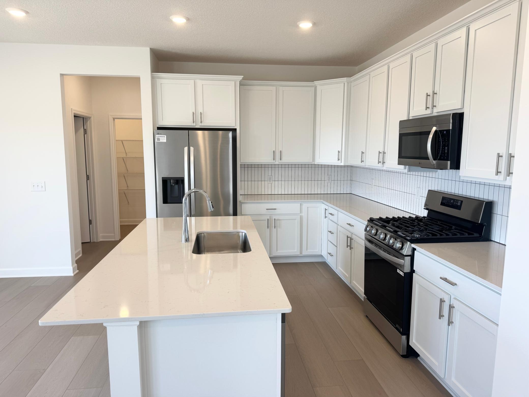 Progress photo of the actual home.