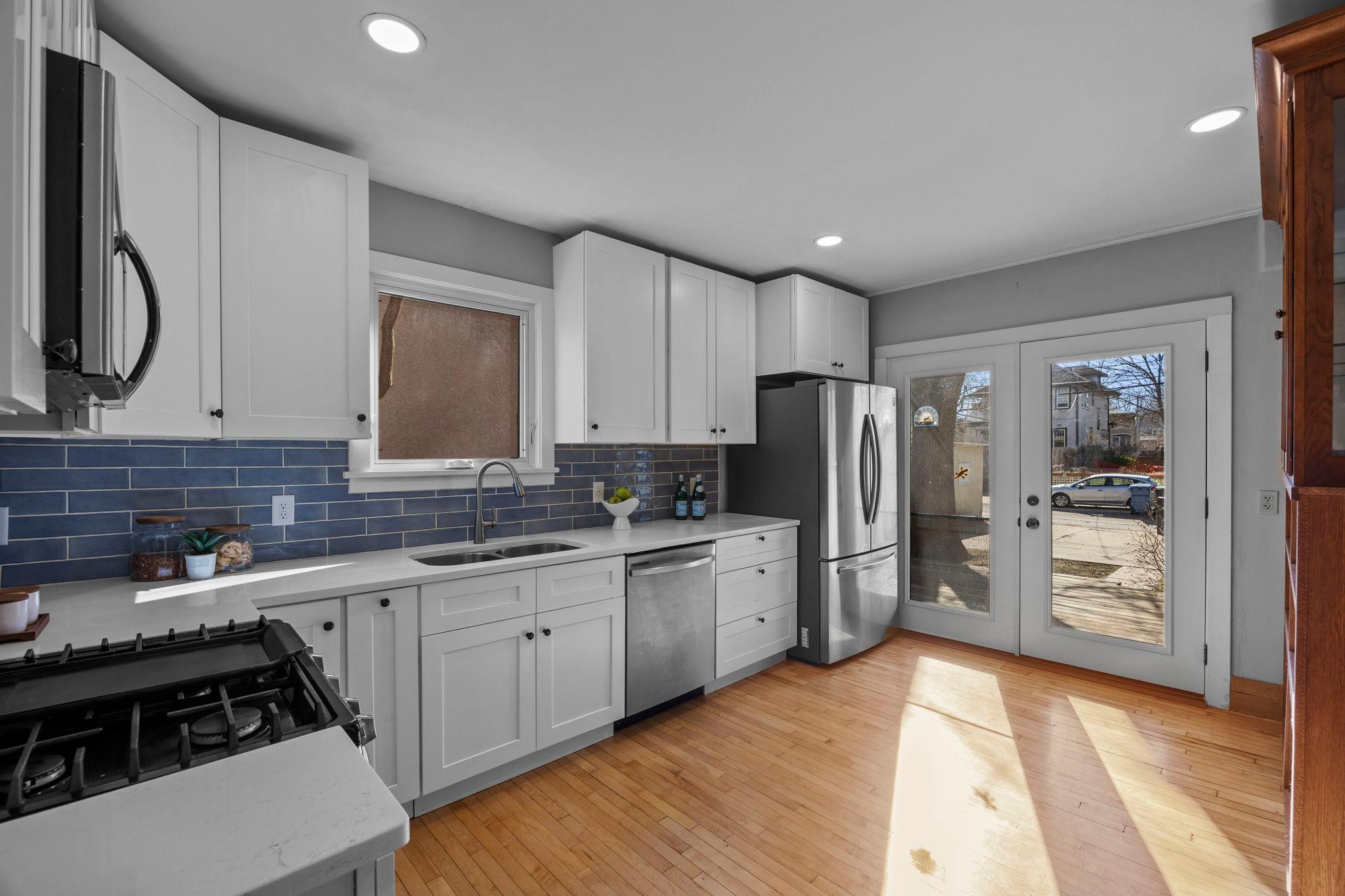 Kitchen to deck view