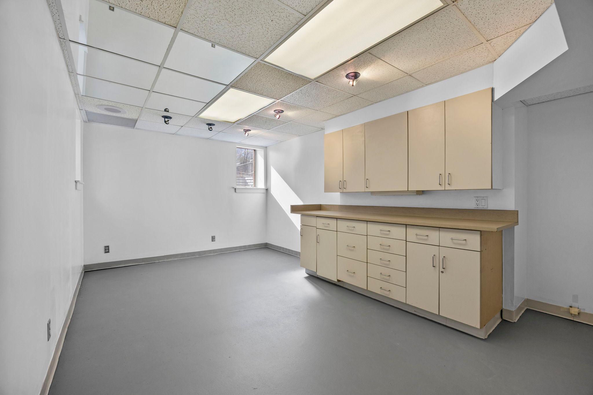 Semi-finished basement bonus room