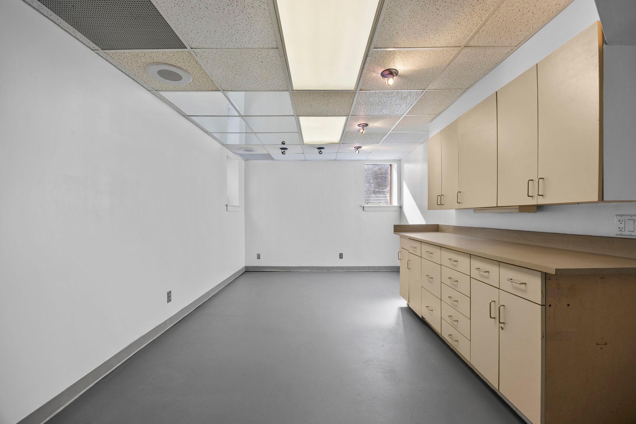 Semi-finished basement bonus room