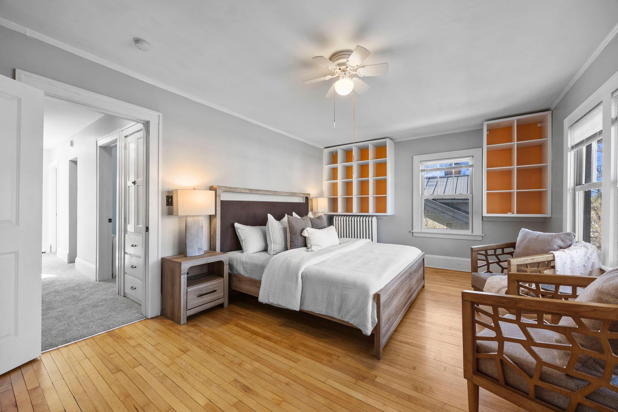 Spacious second floor bedroom