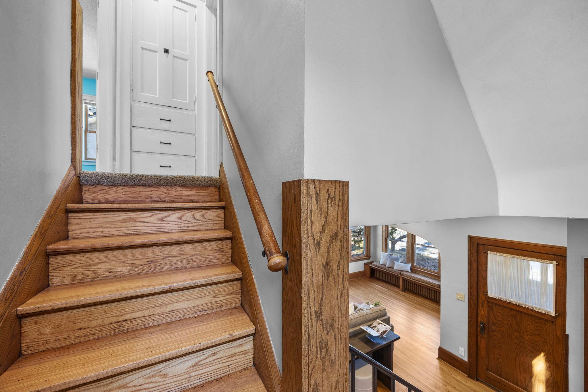 Staircase to second floor