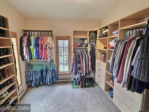 The "dream" walk-in closet measures 9'x9'6" and includes two windows for the perfect amount of natural light.