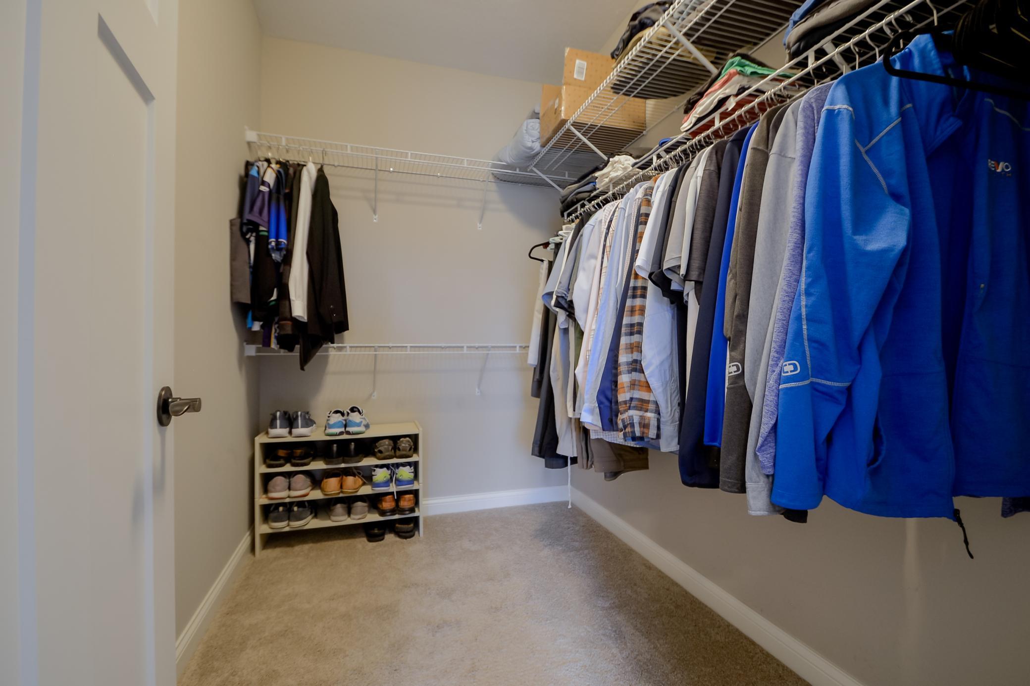 Primary walk in closet