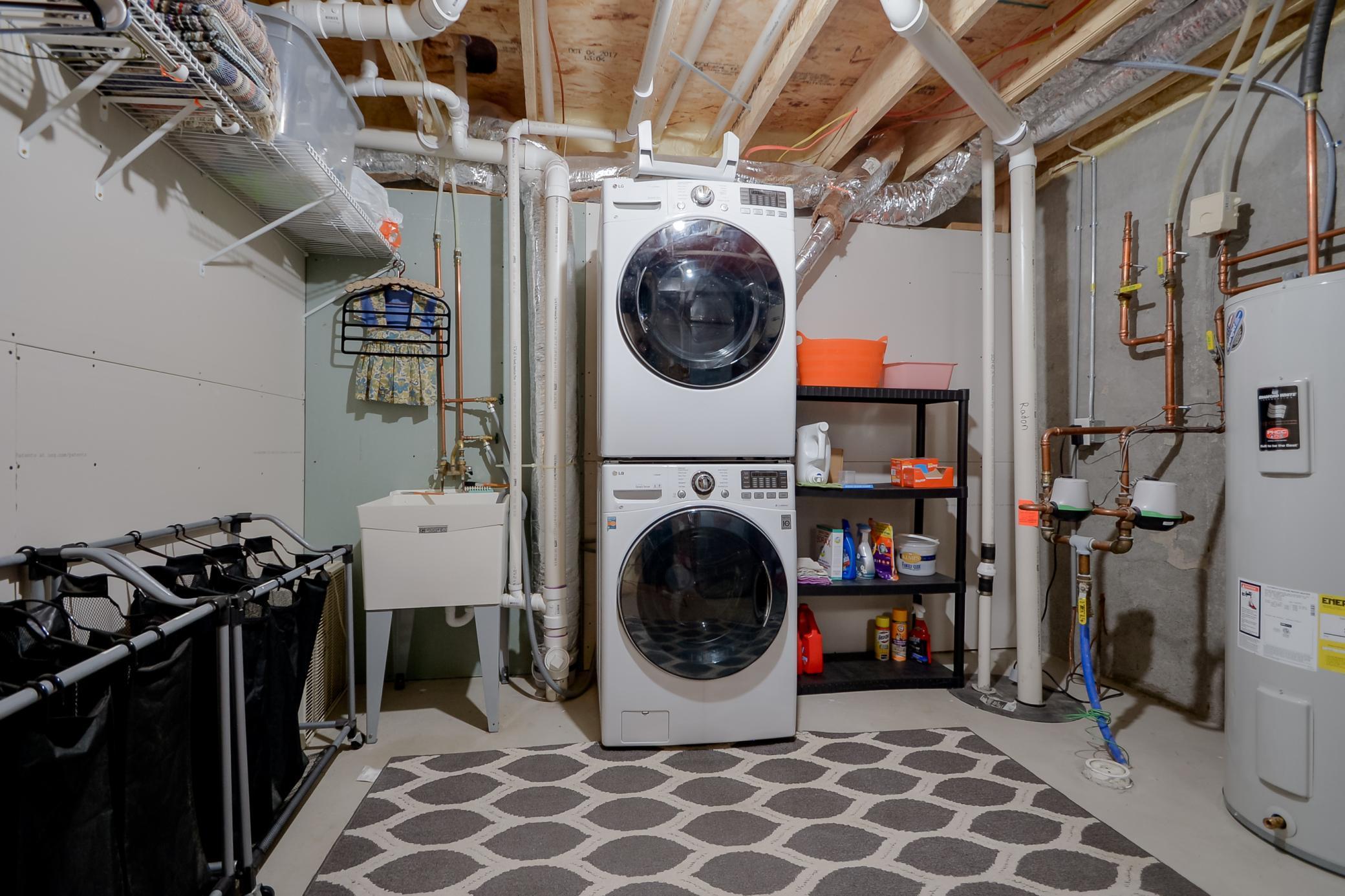 Lower level laundry/mechanical room