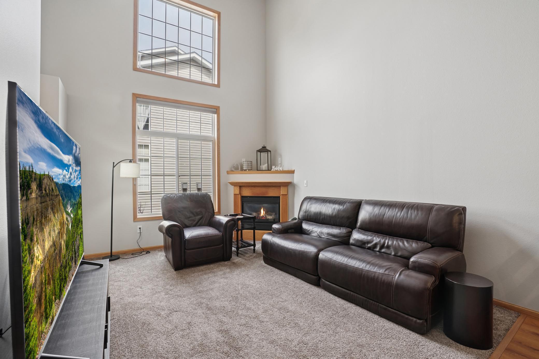 Large windows allow for natural light!