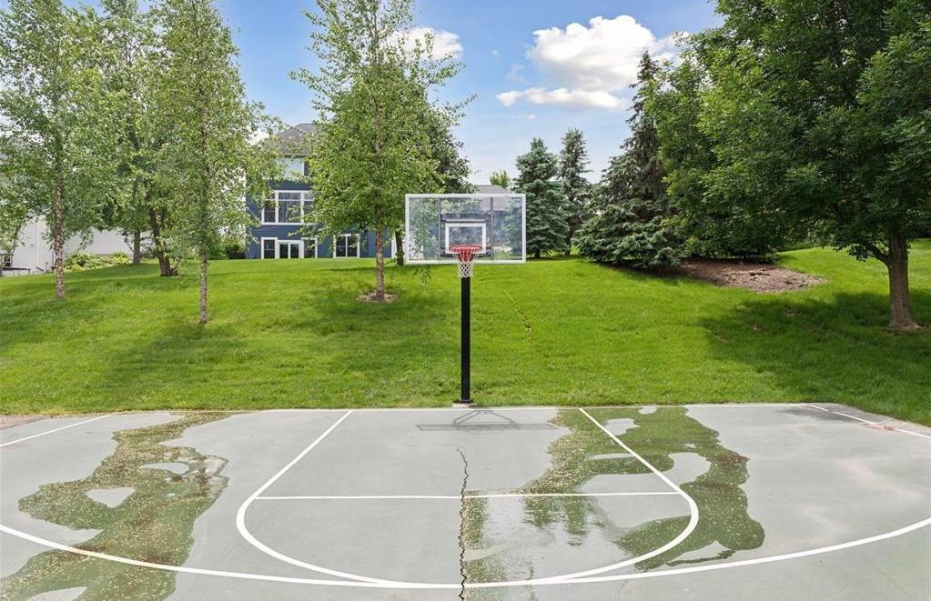 Neighborhood basketball court