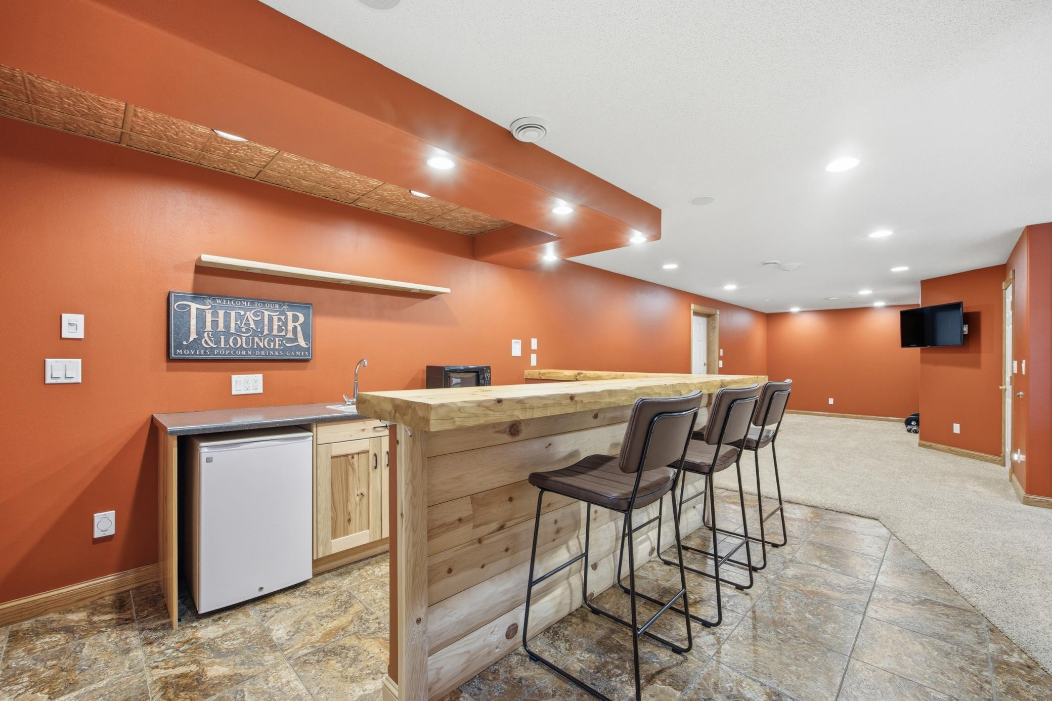 Basement Bar/Entertaining Area