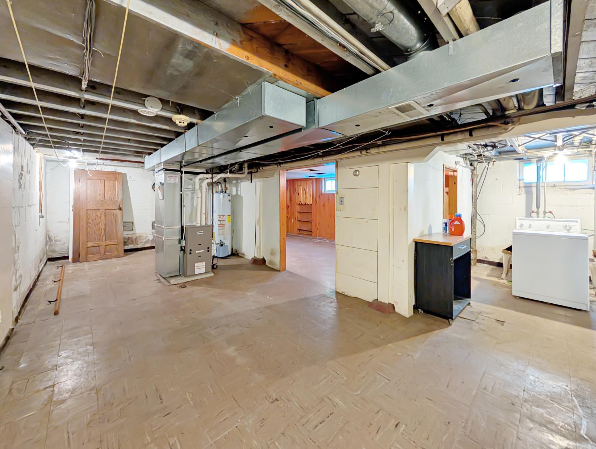 Basement is ready for updates! Build equity with the project of your choice.