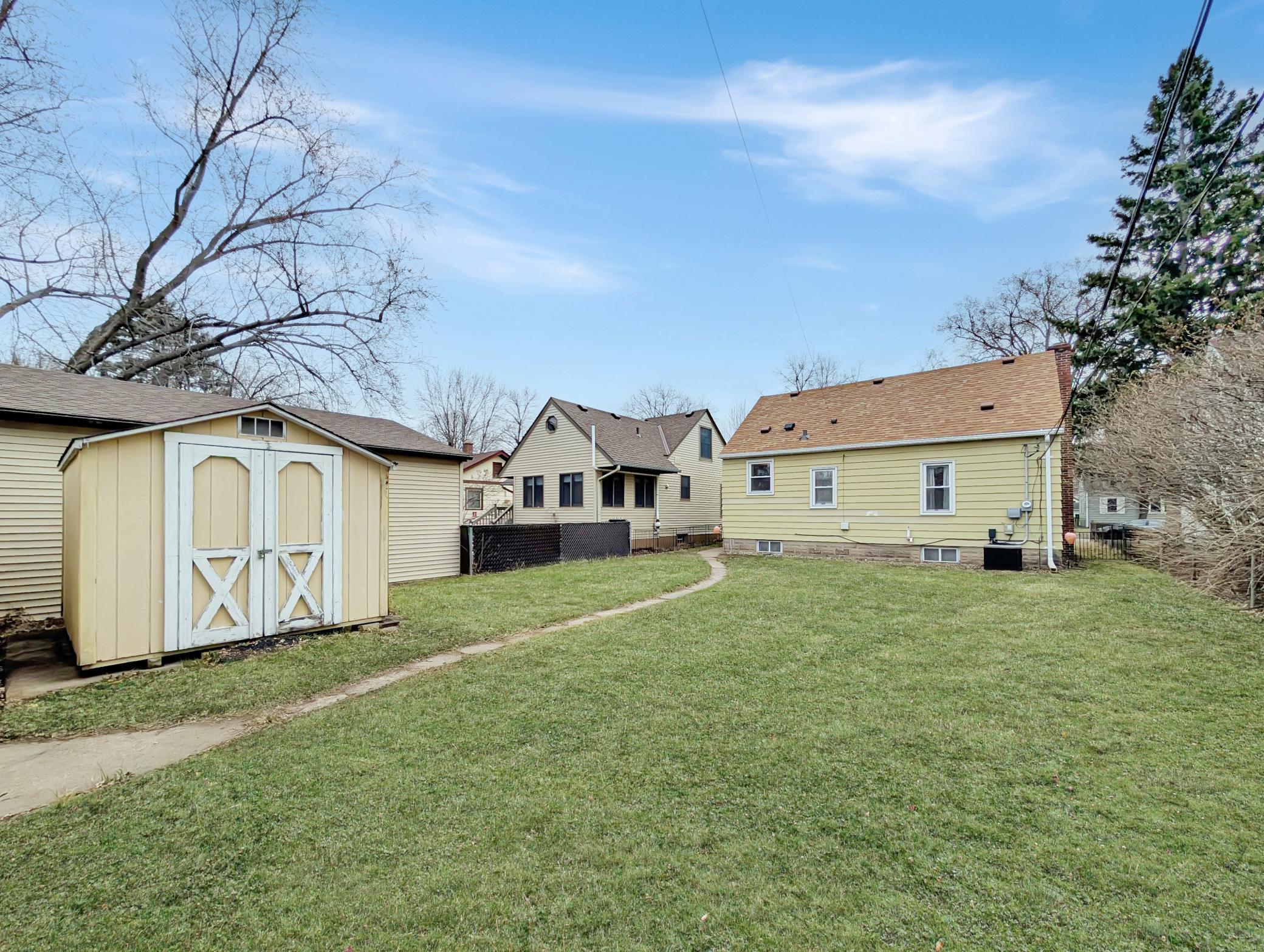 Cute shed for extra storage!