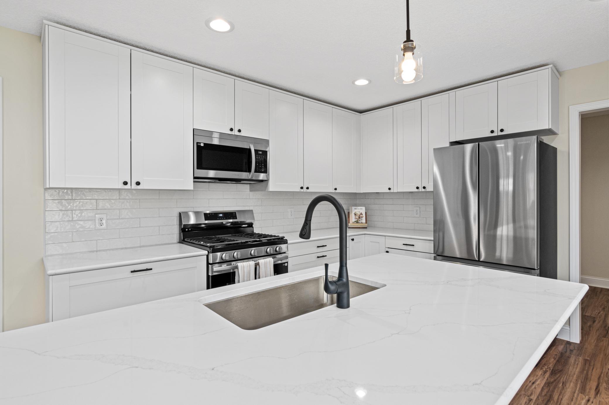 Stainless kitchen appliances