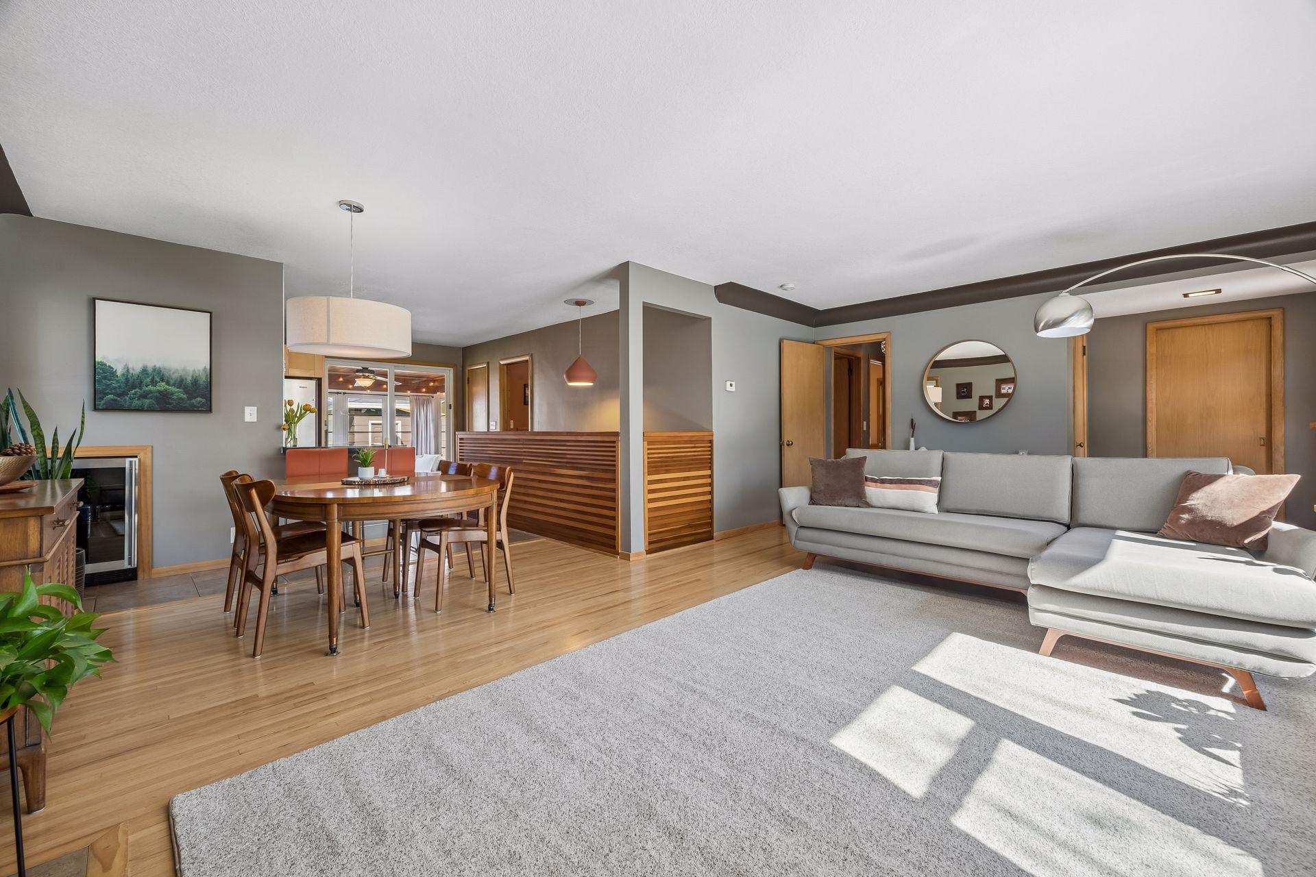 Open and flowing Mid-century