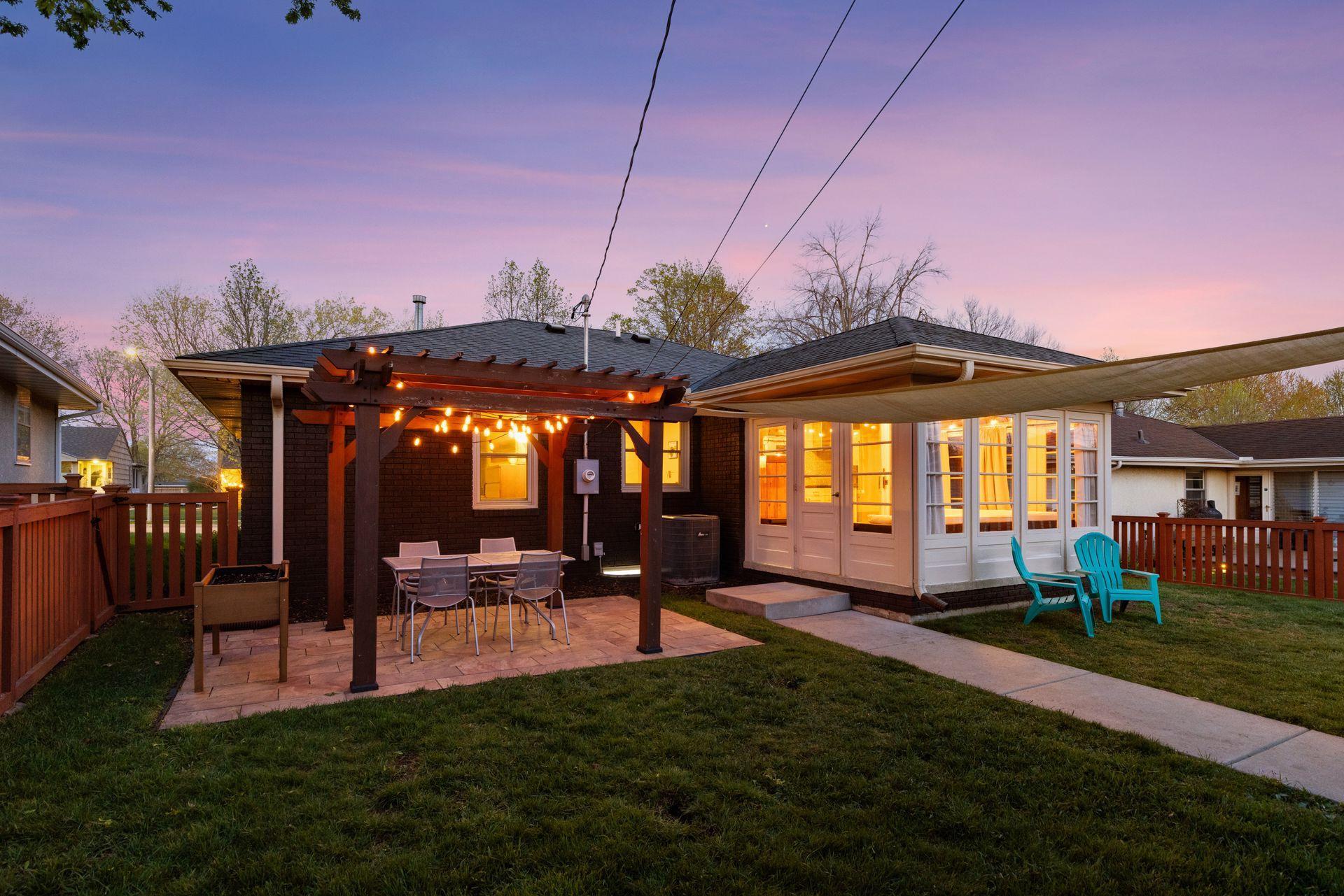 Summer nights with friends on the patio, or porch or playing in the fenced backyard!